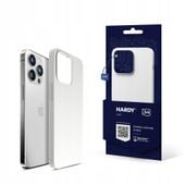 Etui na Apple iPhone 15 Pro Max - 3mk HARDY Silicone MagCase Silver-White