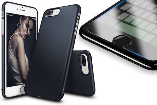 ETUI RINGKE SLIM IPHONE 8/7 PLUS + SZKŁO 3MK FG na Arena.pl