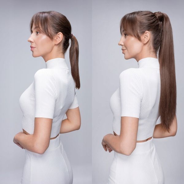 DOCZEPIANY KUCYK 50cm TRESKA ogon koński dopinka kitka 17 KOLORÓW doczepy zdjęcie 6