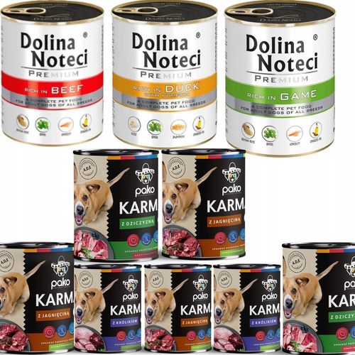 DOLINA NOTECI PREMIUM PAKO MIX SMAKÓW KARMA MOKRA PSA PSÓW 800g x 10 SZTUK na Arena.pl