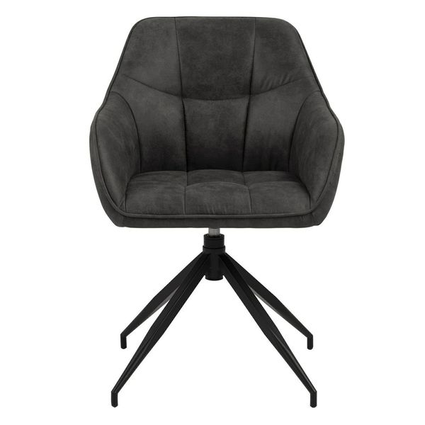 Krzesło Brenda szare tapicerowane zdjęcie 3