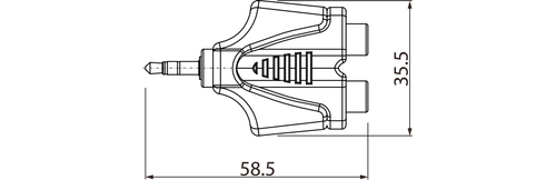 Redukcja adapter przejściówka RCA mini Jack 3,5 mm RPAN350 na Arena.pl