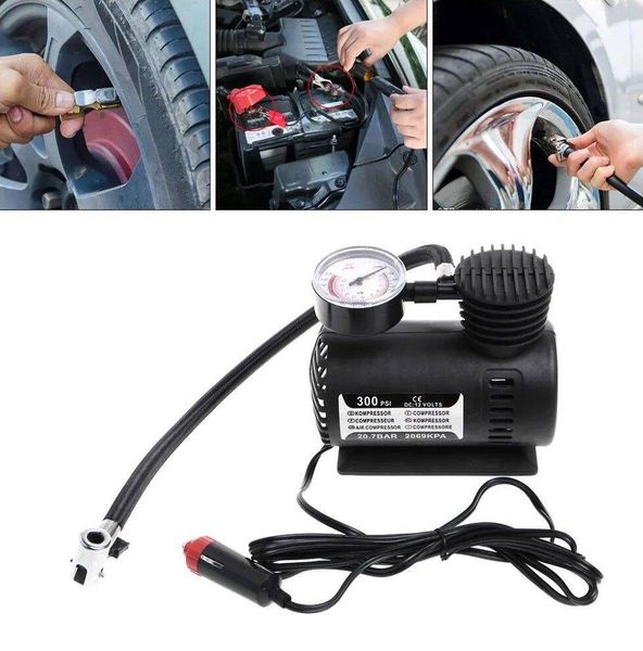 KOMPRESOR SAMOCHODOWY SPRĘŻARKA POMPKA 300 PSI 12V zdjęcie 2