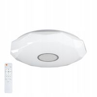 PANEL LED NATYNKOWY PLAFON LAMPA 70W BIAŁY + CHROM