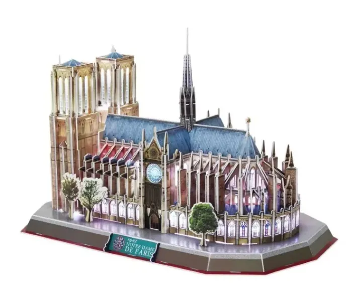 Puzzle 3D LED. Katedra Notre Dame zdjęcie 3