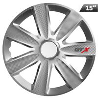 Kołpaki GTX carbon silver 15", 4 szt.