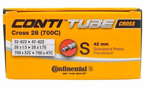 Dętka rowerowa Continental Cross 28x1.5-1.75 32/47-622 FV 42mm na Arena.pl