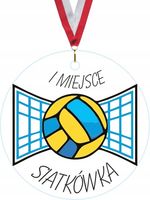 MEDAL Z PLEXI 5 cm nadruk UV siatkówka pamiątka podziękowanie za udział