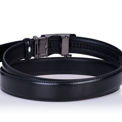 Pasek SKÓRZANY Męski Automat CZARNY spodni prezent na Arena.pl