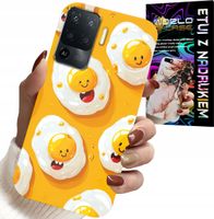 ETUI DO RENO 5 LITE / A94 4G - SŁODKIE UŚMIECHNIĘTE JAJKA CASE + FOLIA