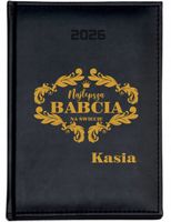 KALENDARZ A4 2026 DZIENNY terminarz z nadrukiem NAJLEPSZA BABCIA + IMIĘ