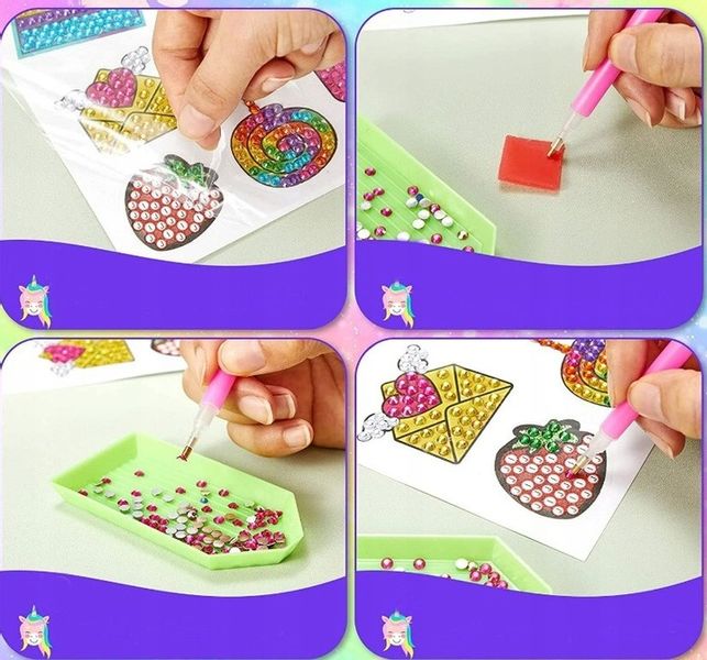 PAMIĘTNIK JEDNOROŻEC+ HAFT DIAMENTOWY DŁUGOPIS NOT zdjęcie 5