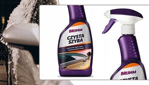 PŁYN DO MYCIA SZYB SAMOCHODOWYCH BRUMM BEZ SMUG I REFLEKSÓW ATOMIZER 500 ml na Arena.pl