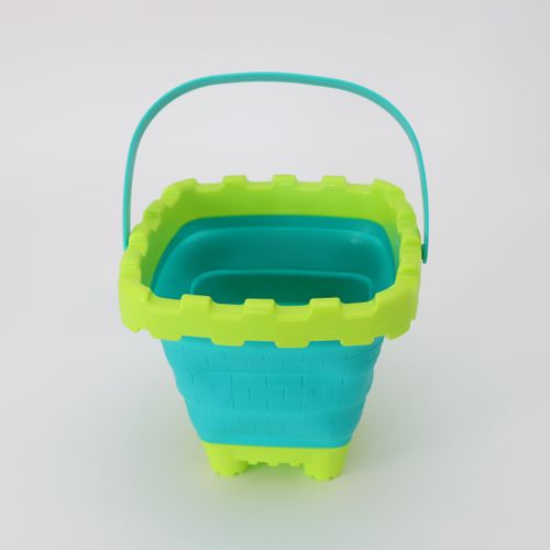 wiaderko do piaskownicy składane Square - zielone na Arena.pl