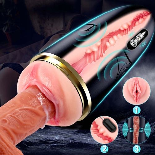 Realistyczne wibracje Męski masturbator Automatyczny 3D POCHWA na Arena.pl