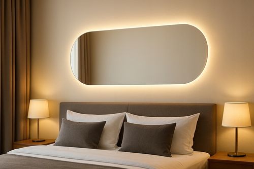 Lustro owalne LED COB łazienkowe, uniwersalne 100x50 cm bez ramy IP 67 na Arena.pl