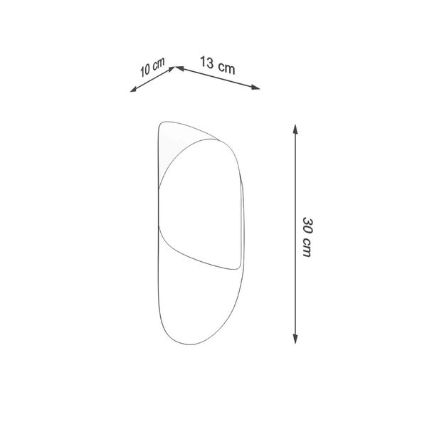 Kinkiet TEAR biały zdjęcie 4