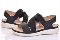 KOMFORTOWE SANDAŁY DAMSKIE Z ELASTYCZNYMI GUMAMI NA PIANCE WSUWANE