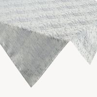 Serweta z żakardowym wzorem ALINA 85X85 srebrna