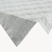 Serweta z żakardowym wzorem ALINA 85X85 srebrna