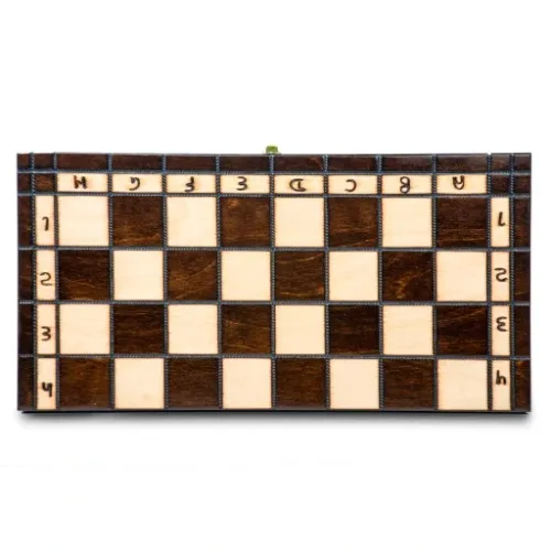 SZACHY DREWNIANE KLASYCZNE DRUKOWANE 31x31 na Arena.pl