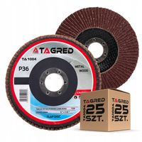 ZESTAW 25 SZT TARCZE LAMELKA WYDAJNA 125MM/22,23MM SZLIF P36 MOCNA