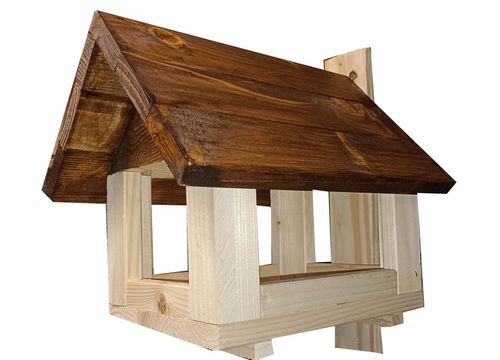 Karmnik Dla Ptaków Mocny STOJĄCY DREWNIANY WISZĄCY wystarczająco duży. na Arena.pl