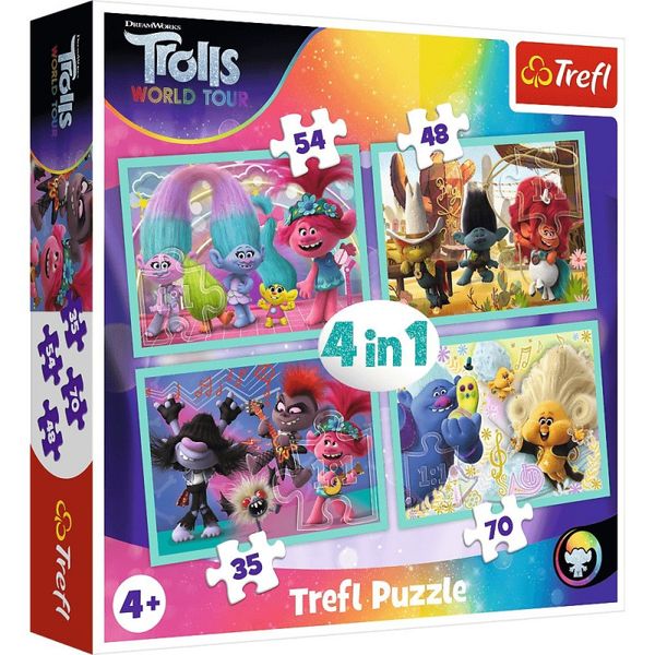 Puzzle 4w1 Trasa koncertowa Trolli zdjęcie 1