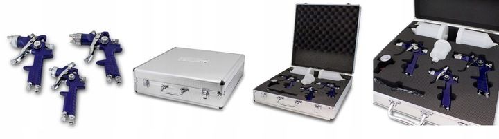 Pistolety Lakiernicze HVLP Natryskowe ZESTAW 3 szt zdjęcie 11