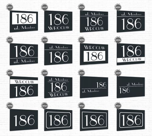 Tabliczka ADRESOWA Z TWOIM ADRESEM STRZAŁKA NUMER na Arena.pl