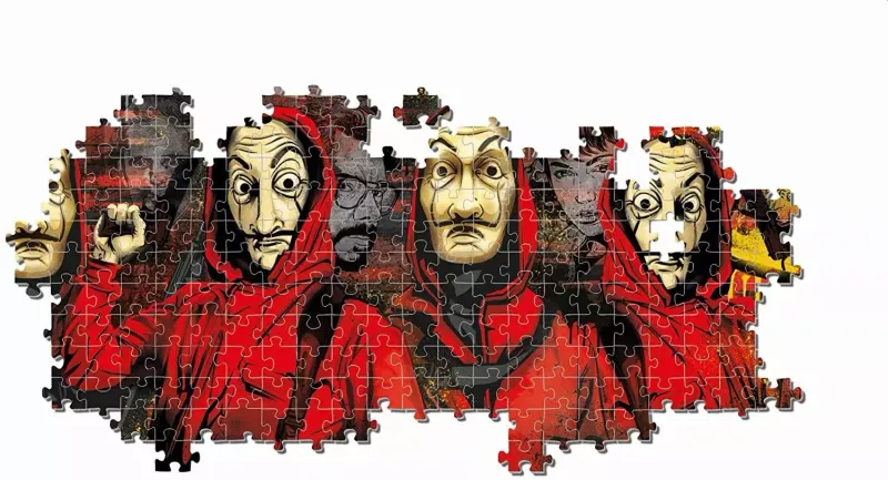 Puzzle 1000 elementów. Panorama Dom z papieru zdjęcie 2