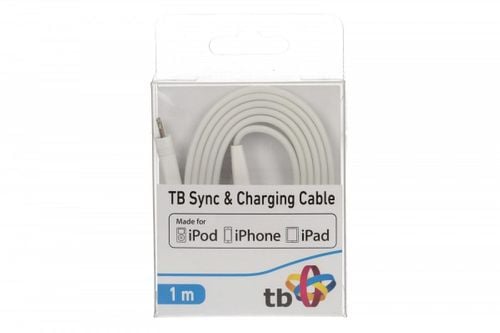 Kabel TB Lightning-USB biały, certyfikat MFi 1m. na Arena.pl