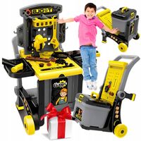 WARSZTAT dla DZIECKA DO ZABAWY ZESTAW NARZĘDZIA ZESTAW XXL MAJSTERKOWICZA