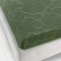 Prześcieradło frotte bez gumki Tulipan 150x205 ZWOLTEX zielone GRUBE