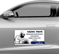 MAGNES NA SAMOCHÓD AUTO MAGNETYCZNA REKLAMA 60X30 spawanie konstrukcji