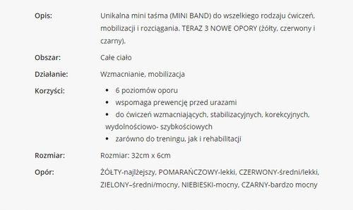Gumy taśmy do ćwiczeń trening oporowy zestaw Blackroll Loop Band 6 Set na Arena.pl