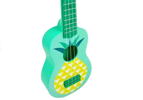 Ukulele Gitara Zielona Ananas Struny 53cm na Arena.pl