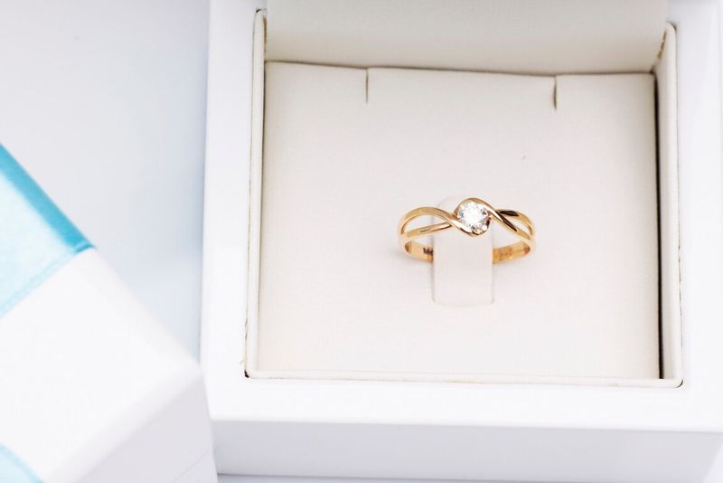 Emaga Złoty pierścionek PZD4357 - Diament zdjęcie 8