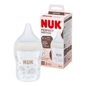 NUK Perfect Match Butelka Antykolkowa 0m+ silikonowy smoczek S 150ml