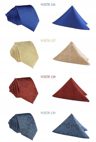 ZESTAW KOMPLET = KRAWAT i POSZETKA ( CHUSTECZKA ) na Arena.pl