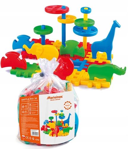 MARIOINEX Klocki Konstrukcyjne Wafle DUŻE Zabawki dla DZIECI Zestaw KLOCKÓW na Arena.pl