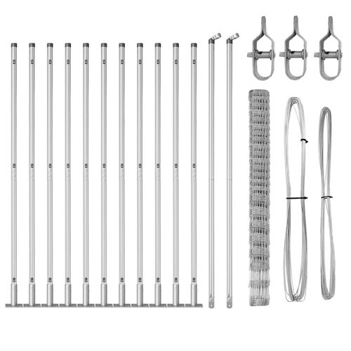 Ogrodzenie pastwiskowe Srebrny 25 x 1.6 m Stal galwanizowana na Arena.pl