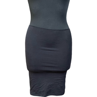 Spódnica Midi Czarna Wygodna Stylowa Bawełniana Rozkloszowana XS S