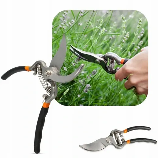 SEKATOR NOŻYCOWY OGRODOWY RĘCZNY DO GAŁĘZI KWIATÓW KRZEWÓW PĘDÓW MOCNY zdjęcie 4