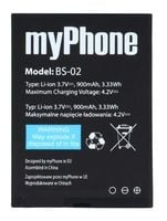 Oryginalna Bateria Myphone Halo2 1075 Bs-02 900Mah