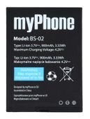 Oryginalna Bateria Myphone Halo2 1075 Bs-02 900Mah