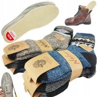 6x Zimowe Skarpety Wełna Alpaka Termo Ciepłe + POLSKIE Merynos Merino