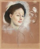 The Artist’s Cousin, Probably Mrs. William Bell, Edgar Degas - plakat 70x100 cm