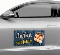 MAGNES na samochód reklamowy MATA MAGNETYCZNA 30x60 JAJKA WIEJSKIE