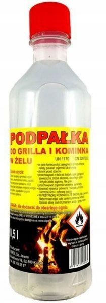 Podpałka do grilla i kominka w żelu 0,5l zdjęcie 2
